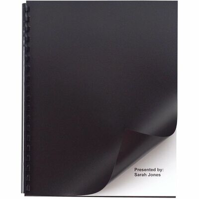 Binding Covers Plastic Spill/Tear Proof 50 per Pack Black