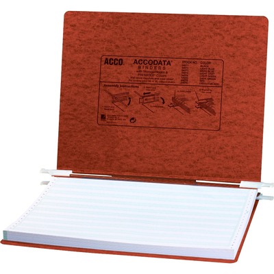 Acco Presstex Data  Binder 6" Capacity  14-7/8 "x 11"  Red