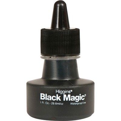 Black Magic Waterproof Drafting Ink 1 Oz Black