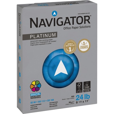 Premium Multipurpose Paper,99 GE/116 ISO,24 lb,8-1/2"x11",WE