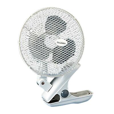 Oscillating Clip Fan 6" 2-Speed 8-15/32"x7"x11" White