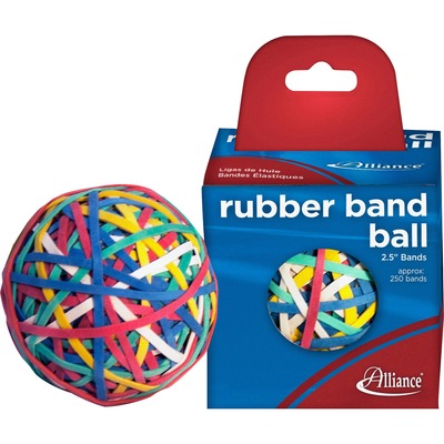Rubber Band Ball 2" 250 Bands Assorted