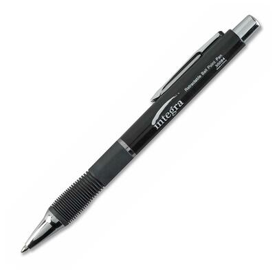 Pen Ballpoint Retractable .7mm Black Barrell Black Ink