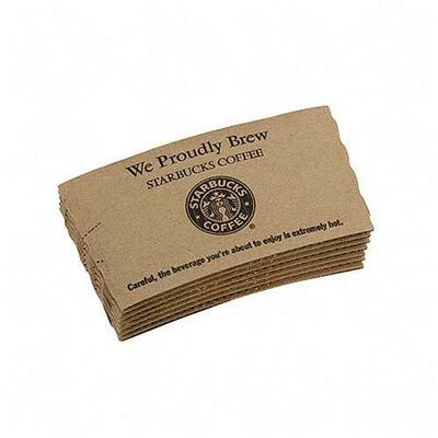 Hot Cup Sleeves 1200/CT Brown Kraft<br>BROWN KRAFT<br>Sold by theCT<br>1200 EA/CT