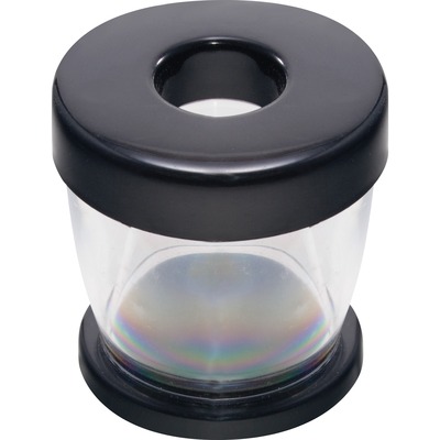 Clip Dispenser, Magnetic, Clear/Black