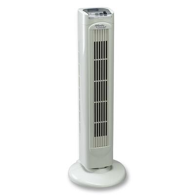 Oscillating Tower Fan 3 Speed 9"x7"x30" Light Gray