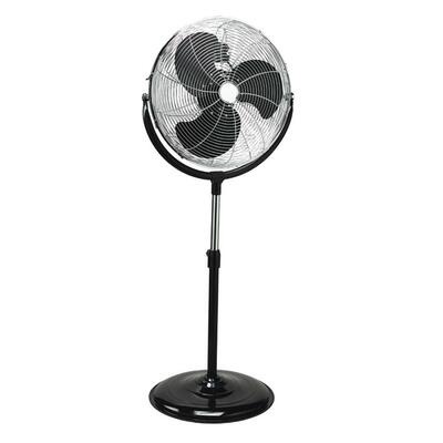 Pedestal Fan3 Speeds180 Degree25"x12"x51"-63"Black
