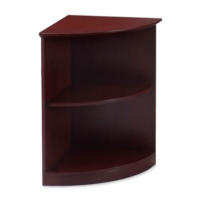 2-Shelf Quarter Round Bookcase19"x19"29-1/2"Mahogany