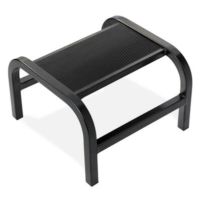 Step Stool, 300 Lb, Aluminum, 14"x14-1/4"x9", Black