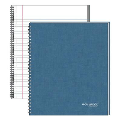 Linen NotebooksPerforated1-Sbjct8-1/2"x11"Cllge RldBE