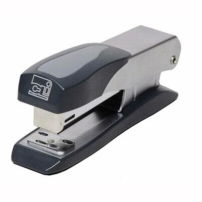 Executive Strip StaplersHalf StripNonskid BaseSilver/Gray