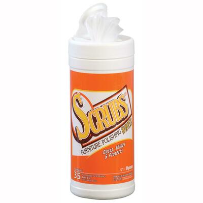 Furniture Polish WipesDisposable ClothLemon ScentOrange