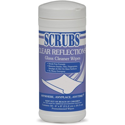 Glass Cleaning Wipes w/ Lint-free Wipe Residue-free