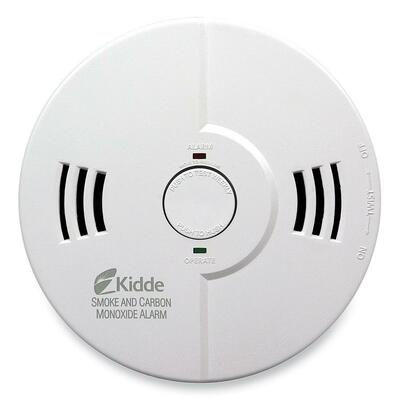 Smoke/CO Voice AlarmTest/Reset ButtonFlashing LEDWhite
