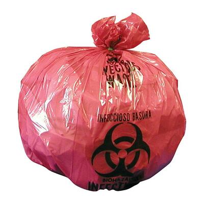 Biohazard Can Liners 2 Gallon 60/BX Red