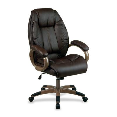 Exec. Chair25-3/4"x31"x43"Espresso/Cocoa Frame/Leather