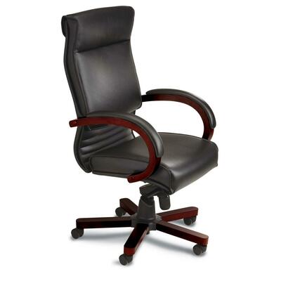 Executive High-Back Chair28"x29"x47"-50"Mahogany