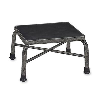 Footstool Anti-skid 14"x10"x9" Chrome Legs