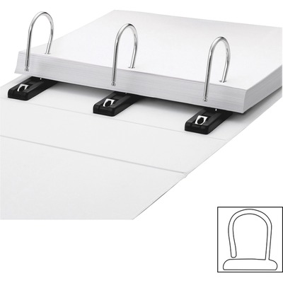 Gapless View Binder 3" Capacity 11"x8-1/2" White
