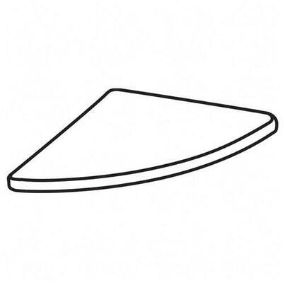90 Degree Connector,w/ Attachment Brackets,24"Deep,Gray