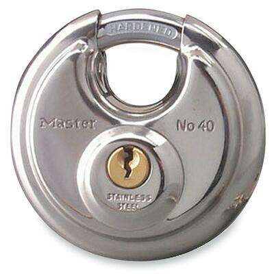 Shielded Padlock 2-3/4" W Stainless Steel Steel Shackle