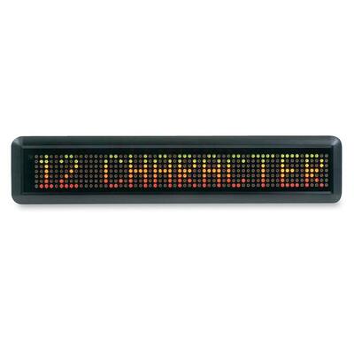 Message LED Signs 12 Characters 4-1/2"x29"x2" Black