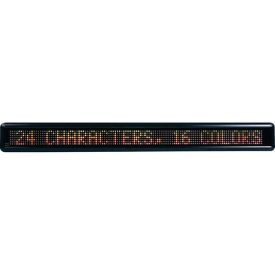 Message LED Signs 24 Characters 4-1/2"x29"x2" Black