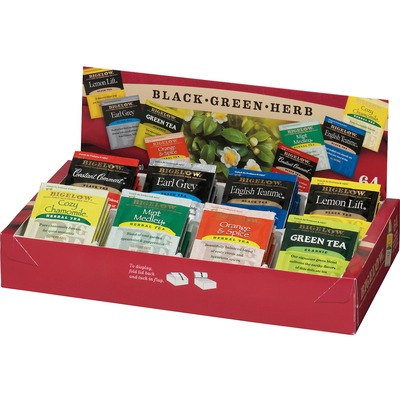 Tea Tray Pack 8 Compartments 64/BX Assorted Teas