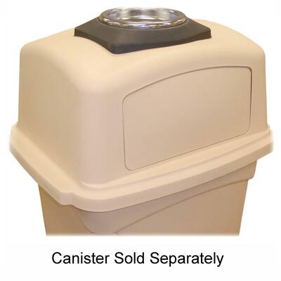 Ash Top w/ Tray 14-5/8"x2-3/8"x18-1/2" Black/Chrome