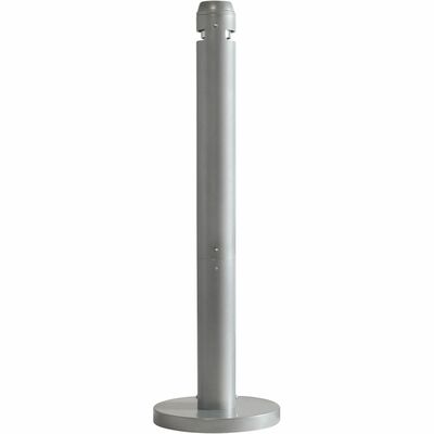 Freestanding Smoker's Pole4"x41"14-1/4" BaseSR Metallic