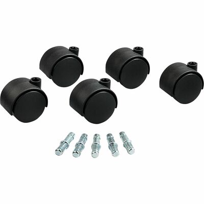 Duet Casters 2" Dia B/K Stems Soft Wheel