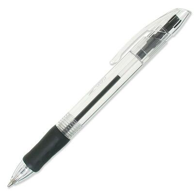 Ball Point Pen Retractable Medium Pt Black Barrel/Ink