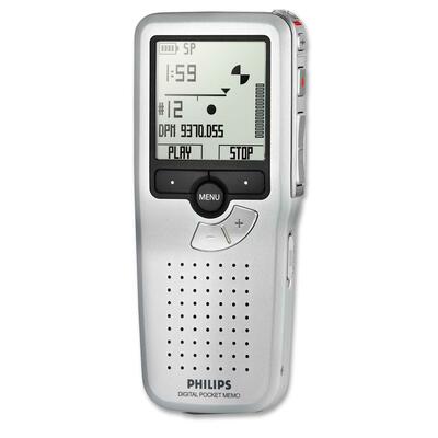 Digital Pocket Memo w/ USB Cable 2"x3/4"x5" Silver