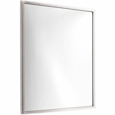 Flat Rectangular Mirror 18"x24" Stainless Steel Frame
