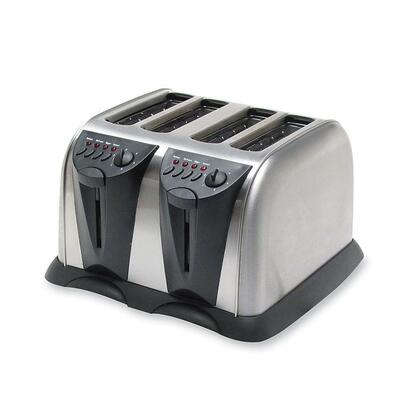 4-Slice ToasterCrumb Tray3-Prong CordStainless Steel<br>STAINLESS STEEL<br>Sold by theEA<br>2 EA/CT