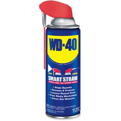 WD-40 Spray w/ Straw Prevents Rust/Corrosion 12 oz.