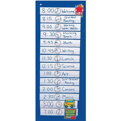 Scheduling Pocket Chart Pockets 12-1/4
