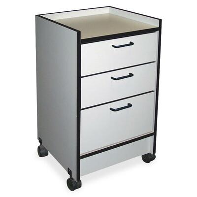 Mobile Cart3 Drawers18-1/2"x18-1/2"x30"Folkstone Gray