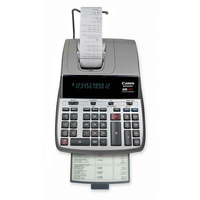 12-Digit Calculator2-Color Printing9"x11-1/3"x3"Silver<br>WHITE<br>Sold by theEA<br>1 EA/BX<br>6 BX/CT