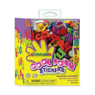 ABC Foam Sticker Mini Box for Arts/Crafts Assorted<br>ASSORTED<br>Sold by theEA<br>1 BX/EA<br>12 EA/CT