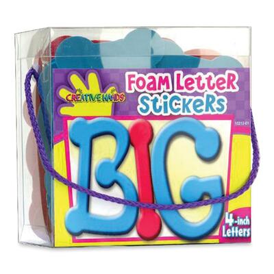 Foam Letter Sticker Box Large 52 Red/52 Royal Blue<br>ASSORTED<br>Sold by theEA<br>1 BX/EA<br>18 EA/CT
