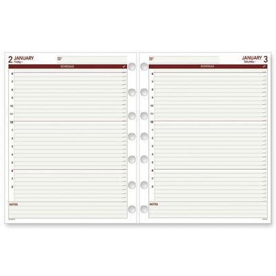 Calendar Page Refills,2009,7-Hole Punched,2PPD,11"x8-1/2"