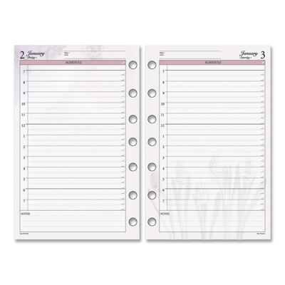 Daily Planner Refill Pages, 7HP, Jan-Dec, 5-1/2"x8-1/2"