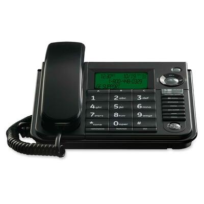 Corded Desktop Speakerphone,w/TAD,w/CW/CID,Wall Mount,BK