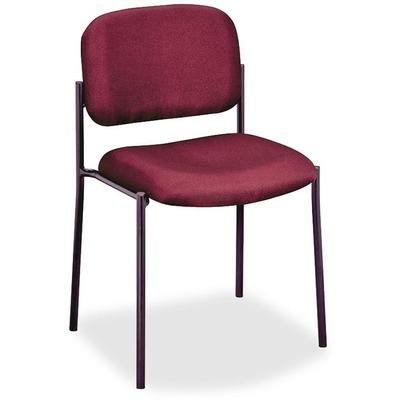 Armless Guest Chair, 21-1/4"x21"x32-3/4", Burgundy