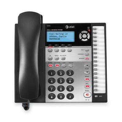Business Phone Sys.,w/CID/CW,4-Line,Expandable,BK/WE