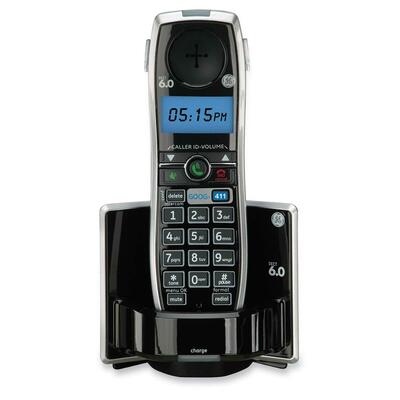 Handset,f/Phone System,6.0,w/ CW/CID,Cordless,Black/Silver