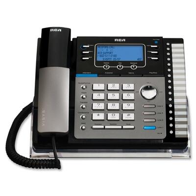 Business Speaker Phone,6.0,4-Line,Expandable,Black/Silver