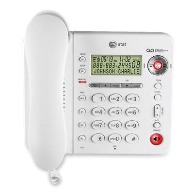 Speakerphone,w/ Digital Answering,50 Number/Name Log,White