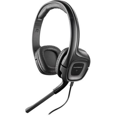 Headset, Flexible, Noise-Canceling, 40mm Speakers, BK/SR